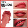 Maybelline Color Sensational Lipstick, Lip Makeup, Cream Finish, Hydrating Lipstick, Crazy for Coffee, Nude Pink ,1 Count(366 SUNSET SPARK)