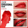 Maybelline Color Sensational Lipstick, Lip Makeup, Cream Finish, Hydrating Lipstick, Crazy for Coffee, Nude Pink ,1 Count(895 ON FIRE RED)