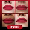 Maybelline Color Sensational Ultimatte Matte Lipstick, Non-Drying, Intense Color Pigment, More Taupe, Rose Nude, 1 Count(199 MORE RUBY)