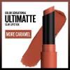 Maybelline Color Sensational Ultimatte Matte Lipstick, Non-Drying, Intense Color Pigment, More Taupe, Rose Nude, 1 Count(888 MORE CARAMEL)