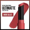 Maybelline Color Sensational Ultimatte Matte Lipstick, Non-Drying, Intense Color Pigment, More Taupe, Rose Nude, 1 Count(988 MORE BLAZE)