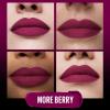 Maybelline Color Sensational Ultimatte Matte Lipstick, Non-Drying, Intense Color Pigment, More Taupe, Rose Nude, 1 Count(99 MORE BERRY)
