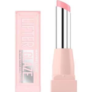 MAYBELLINE Lifter Glaze Oil Balm with Hyaluronic Acid and Hydrating Oil Blend, Lip Balm with 24HRs of Smooth, Moisturizing Shine, Peach Quench (Sheer Peach Nude)(Pink Drip)