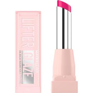 MAYBELLINE Lifter Glaze Oil Balm with Hyaluronic Acid and Hydrating Oil Blend, Lip Balm with 24HRs of Smooth, Moisturizing Shine, Peach Quench (Sheer Peach Nude)(Rose Bite)