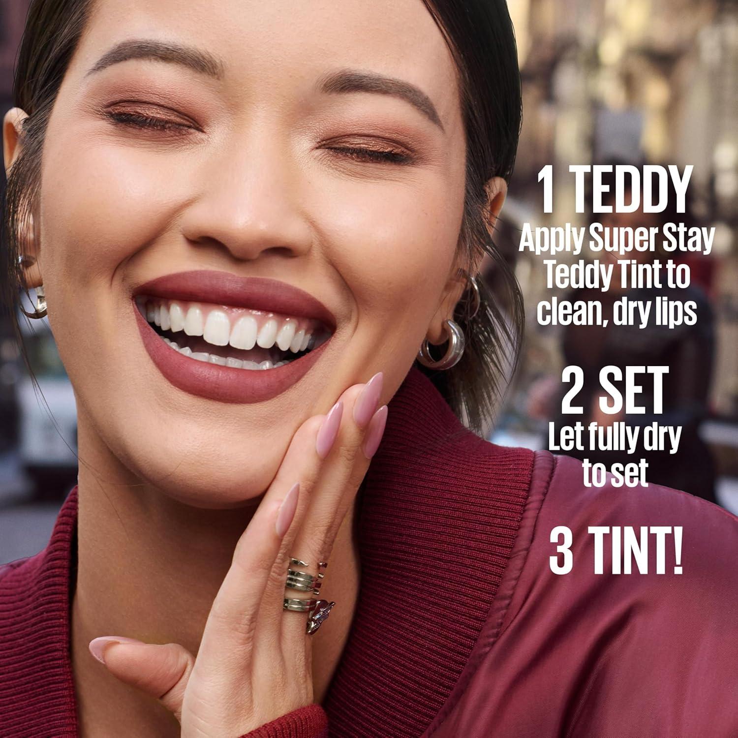 imageMAYBELLINE Super Stay Teddy Lip Tint Long Lasting Matte Lipstick for Up To 12HR Wear Endgame 1 CountCURRENT MOOD
