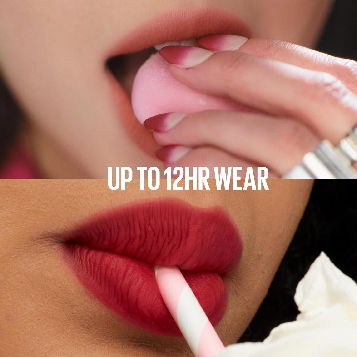 imageMAYBELLINE Super Stay Teddy Lip Tint Long Lasting Matte Lipstick for Up To 12HR Wear Endgame 1 CountENDGAME