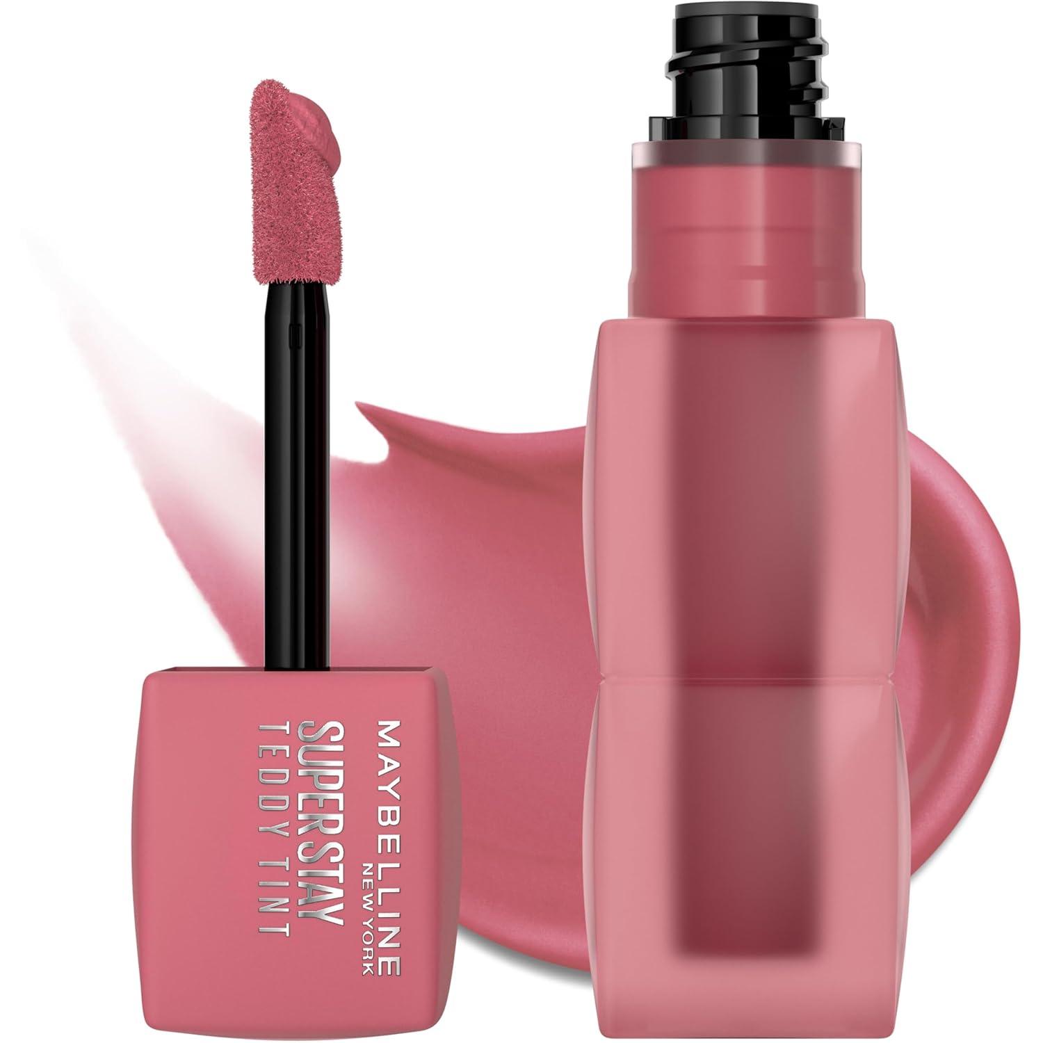 imageMAYBELLINE Super Stay Teddy Lip Tint Long Lasting Matte Lipstick for Up To 12HR Wear Endgame 1 CountKNEEHIGH