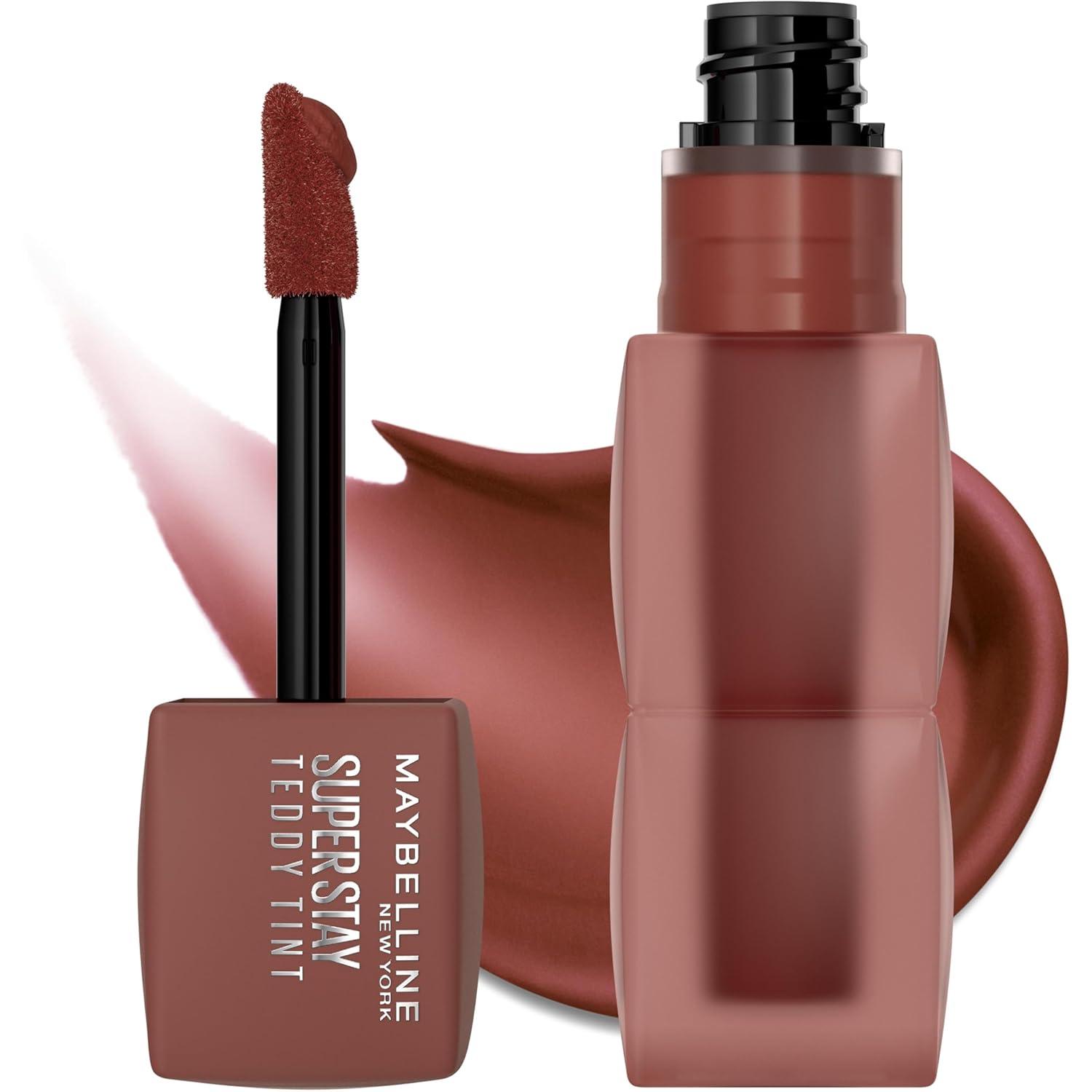 imageMAYBELLINE Super Stay Teddy Lip Tint Long Lasting Matte Lipstick for Up To 12HR Wear Endgame 1 CountMASCARA TEAR
