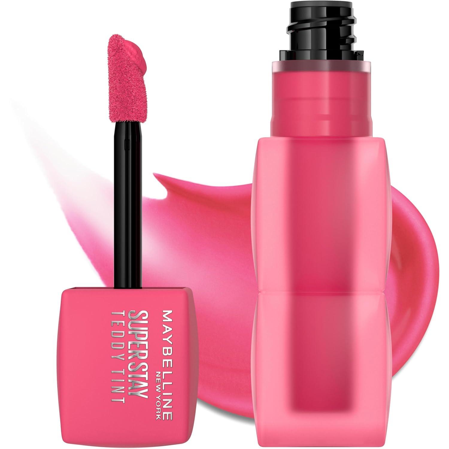 imageMAYBELLINE Super Stay Teddy Lip Tint Long Lasting Matte Lipstick for Up To 12HR Wear Endgame 1 CountPINKY PROMISE