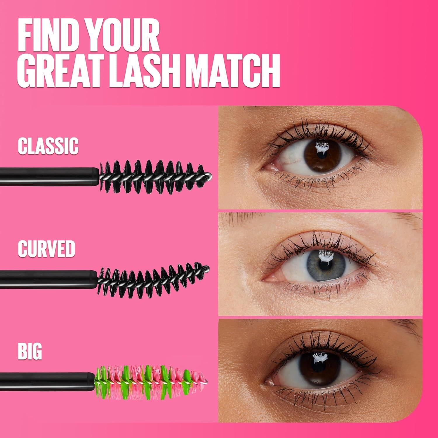 imageMaybelline Great Lash Lots Of Lashes Washable Mascara Volumizing Thickening and Curling Mascara Very Black 1 CountBlackest Black