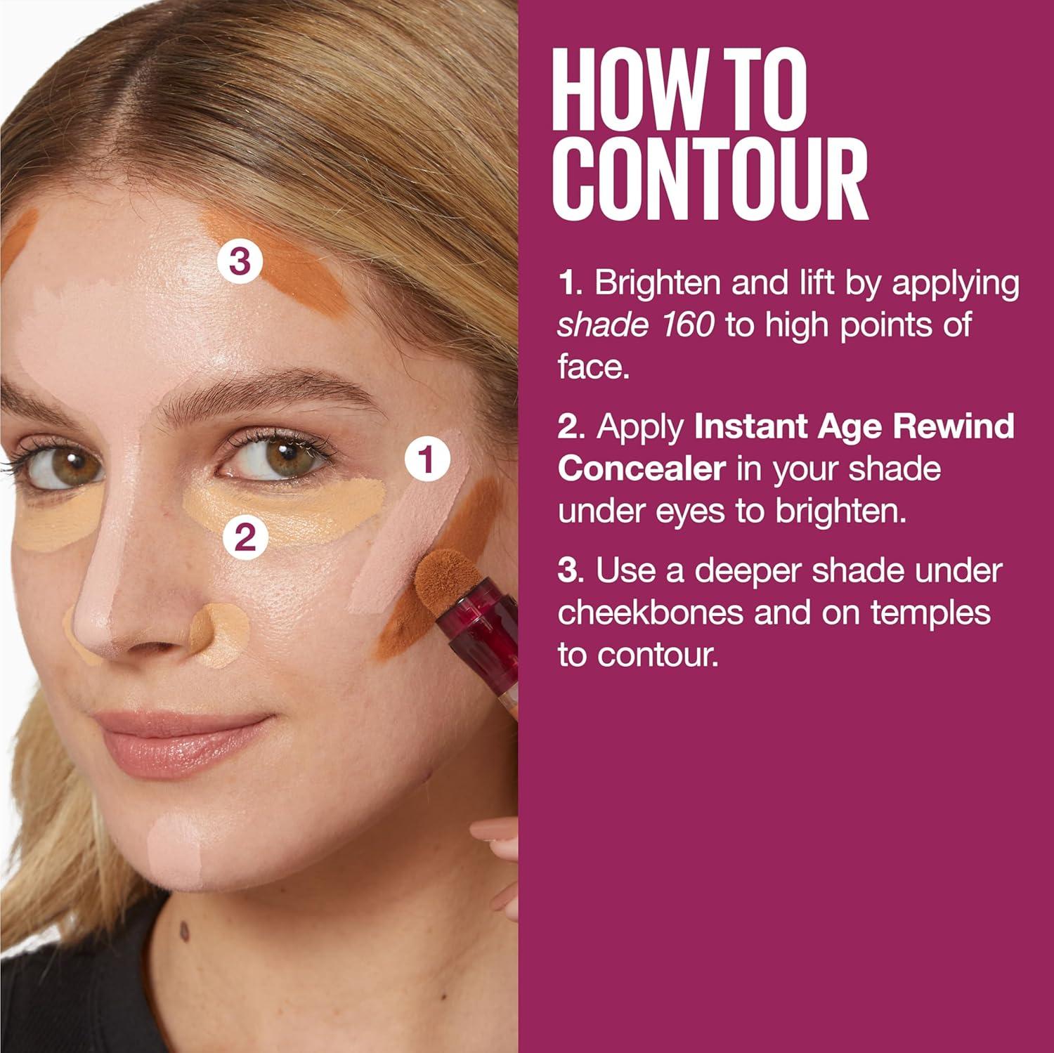 imageMaybelline Instant Age Rewind Eraser Dark Circles Treatment MultiUse Concealer 150 1 Count Packaging May Vary110
