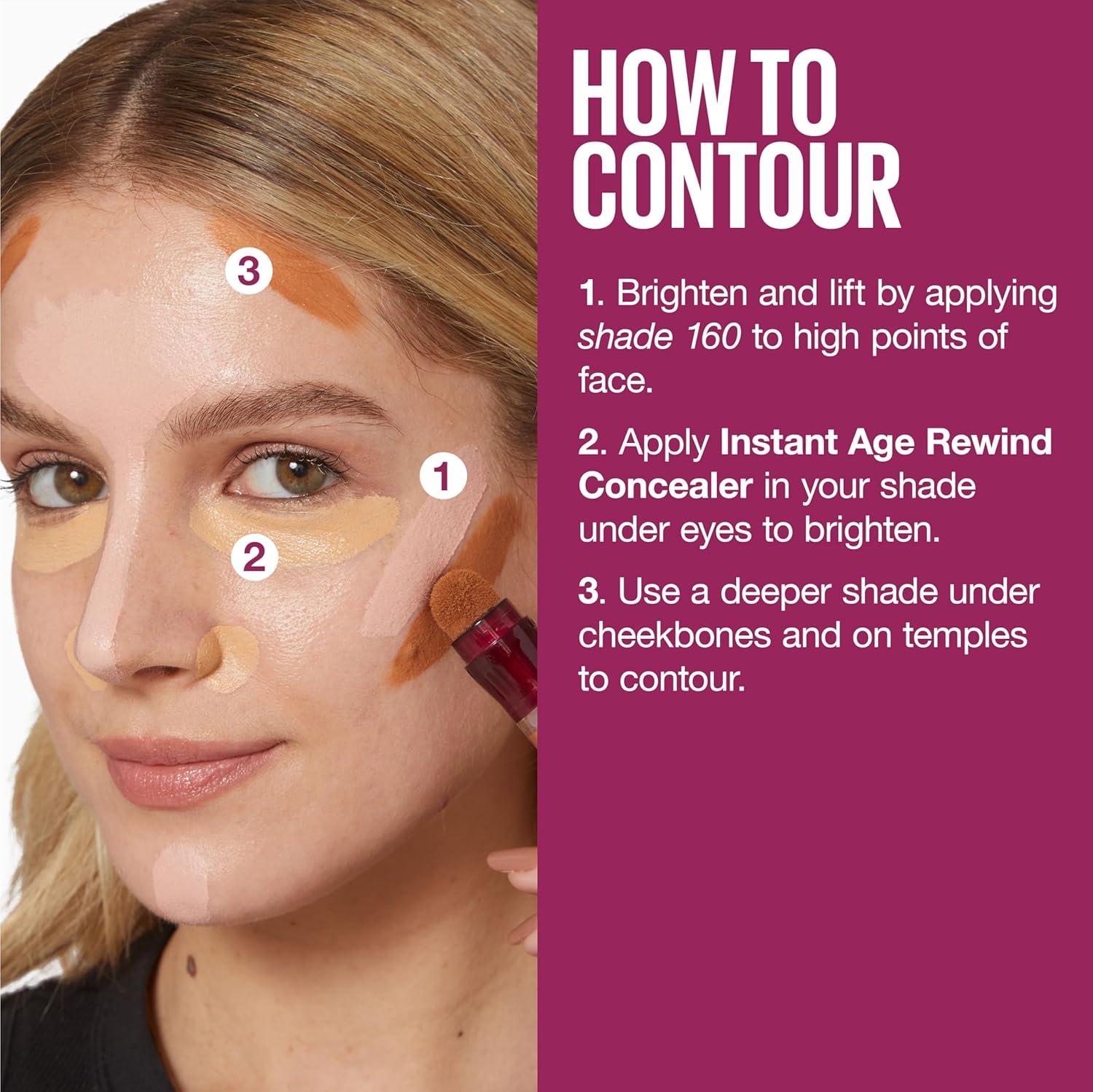 imageMaybelline Instant Age Rewind Eraser Dark Circles Treatment MultiUse Concealer 150 1 Count Packaging May Vary141