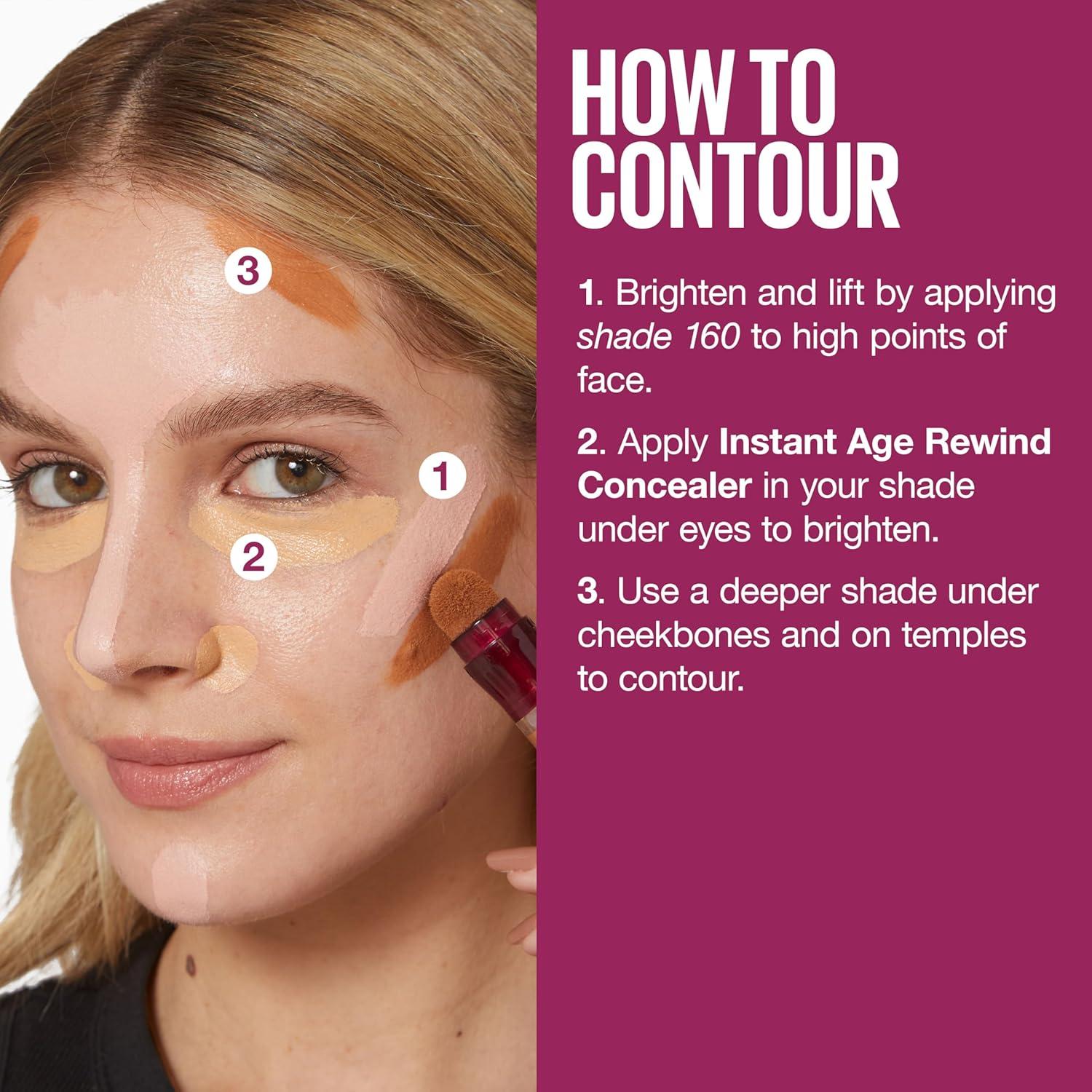 imageMaybelline Instant Age Rewind Eraser Dark Circles Treatment MultiUse Concealer 150 1 Count Packaging May Vary143