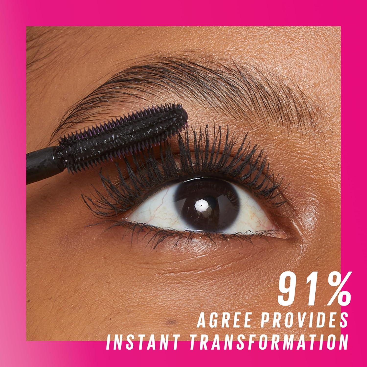 imageMaybelline Lash Sensational Firework Washable Mascara Lengthening amp Volumizing Mascara for up to 24HR wear Brownish Black 1 CountBlackest Black