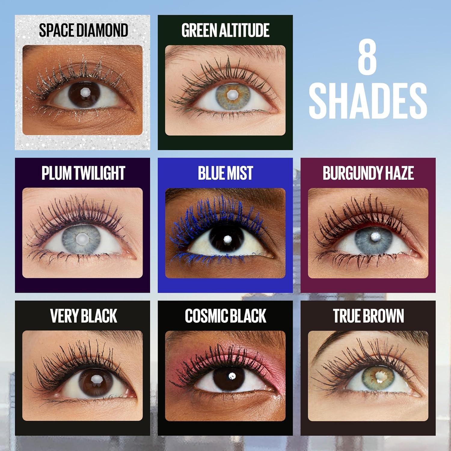 imageMaybelline Lash Sensational Sky High Washable Mascara Volumizing Lengthening Defining Curling Multiplying Buildable Mascara Make Up Formula Blue Mist 1 CountPLUM TWILIGHT
