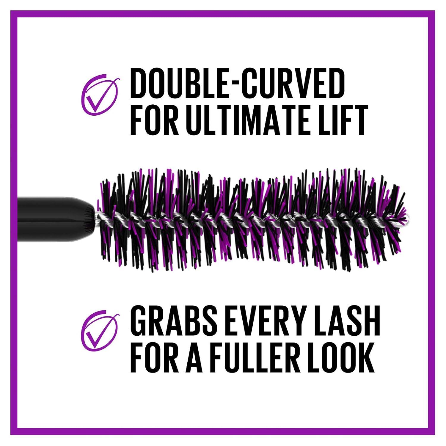 imageMaybelline The Falsies Lash Lift Washable Mascara Volumizing Lengthening Lifting Curling Multiplying Eye Makeup Blackest Black 1 CountULTRA BLACK