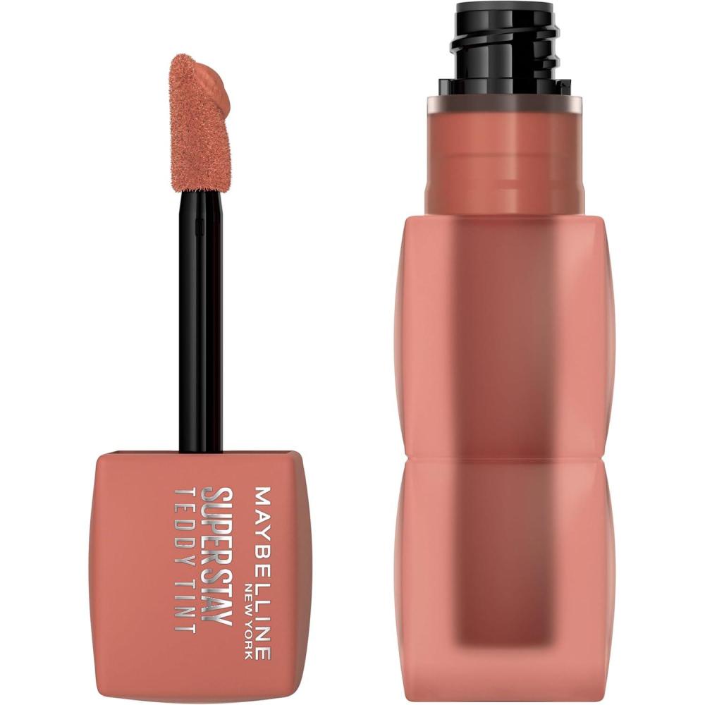 imageMAYBELLINE Super Stay Teddy Lip Tint Long Lasting Matte Lipstick for Up To 12HR Wear Endgame 1 CountBUFFED OUT