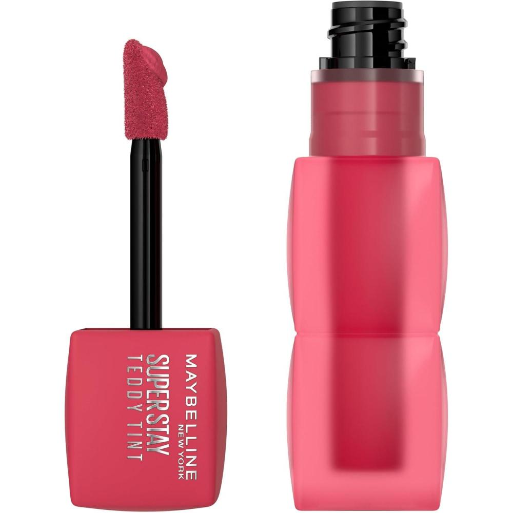 imageMAYBELLINE Super Stay Teddy Lip Tint Long Lasting Matte Lipstick for Up To 12HR Wear Endgame 1 CountCOOL GRUNGE