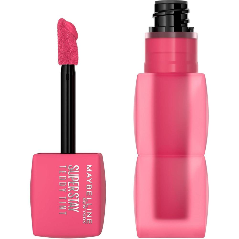 imageMAYBELLINE Super Stay Teddy Lip Tint Long Lasting Matte Lipstick for Up To 12HR Wear Endgame 1 CountPINKY PROMISE