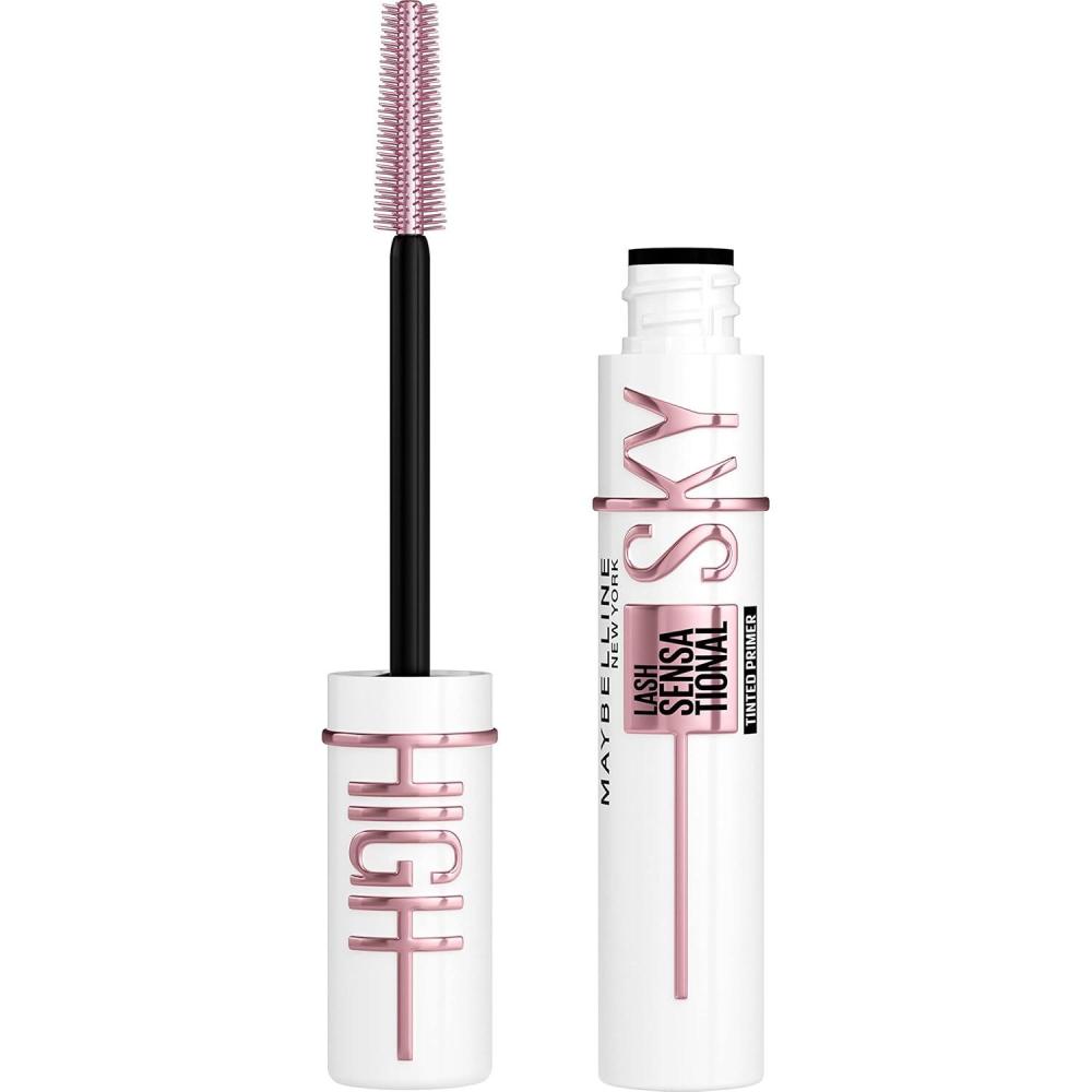 imageMaybelline Lash Sensational Sky High Washable Mascara Volumizing Lengthening Defining Curling Multiplying Buildable Mascara Make Up Formula Blue Mist 1 CountTINTED PRIMER SOFT BLACK