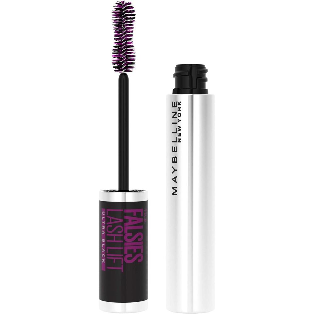 imageMaybelline The Falsies Lash Lift Washable Mascara Volumizing Lengthening Lifting Curling Multiplying Eye Makeup Blackest Black 1 CountULTRA BLACK