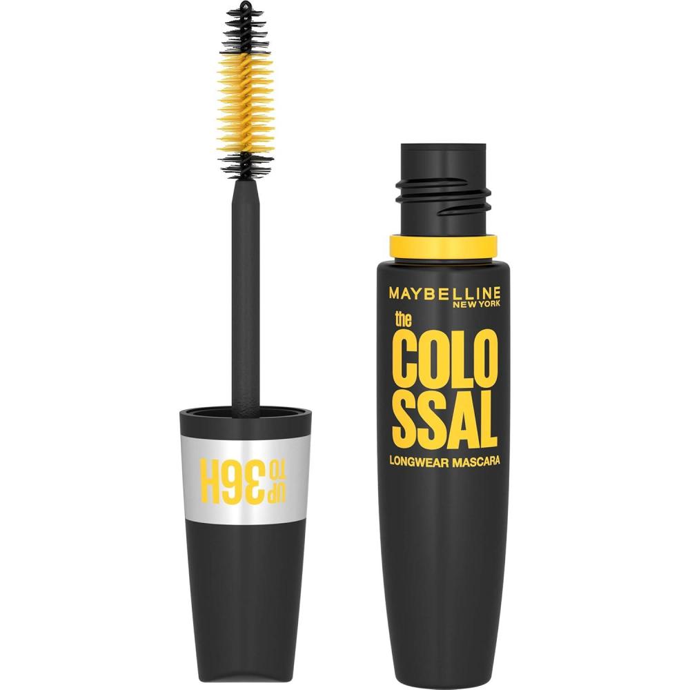 imageMaybelline Volum Express Colossal Washable Mascara Makeup Classic Black Mascara 1 CountWATERPROOF VERY BLACK