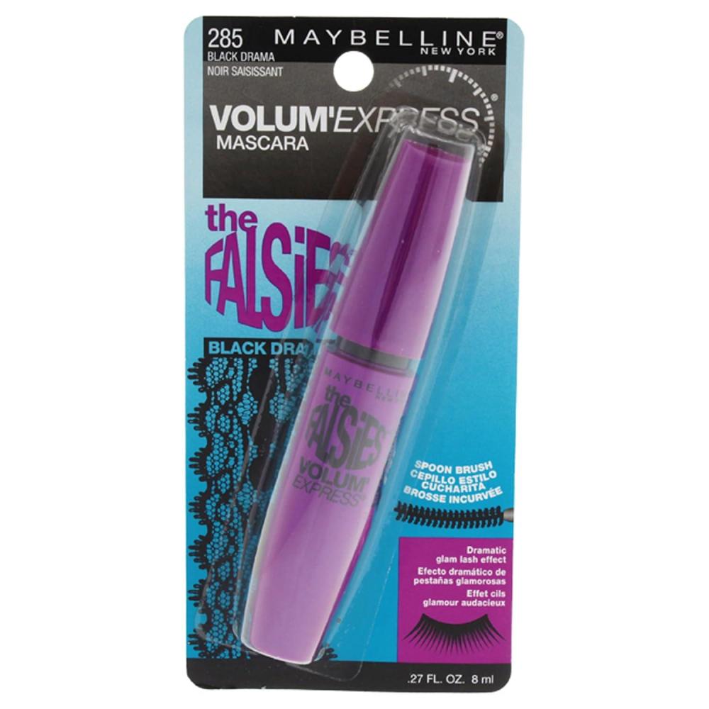 imageMaybelline Volum Express The Falsies Washable Fiber Mascara Volumizing and Separating Make Up Formula Brownish Black 1 CountBlack Drama