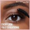 Maybelline Lash Sensational Washable Mascara, Lengthening and Volumizing for a Full Fan Effect, Blackest Black, 1 Count(MIDNIGHT BLACK)