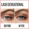 Maybelline Lash Sensational Washable Mascara, Lengthening and Volumizing for a Full Fan Effect, Blackest Black, 1 Count(MIDNIGHT BLACK)
