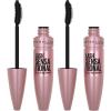 Maybelline Lash Sensational Washable Mascara, Lengthening and Volumizing for a Full Fan Effect, Blackest Black, 1 Count(Blackest Black)