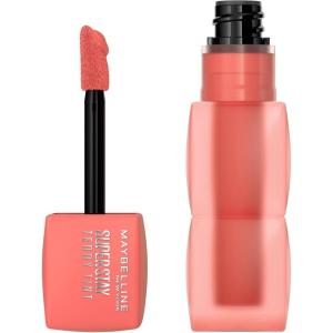 MAYBELLINE Super Stay Teddy Lip Tint, Long Lasting Matte Lipstick for Up To 12HR Wear, Endgame, 1 Count(BABY TEE)