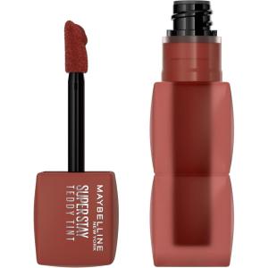 MAYBELLINE Super Stay Teddy Lip Tint, Long Lasting Matte Lipstick for Up To 12HR Wear, Endgame, 1 Count(COFFEE DATE)
