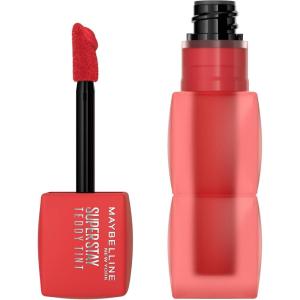 MAYBELLINE Super Stay Teddy Lip Tint, Long Lasting Matte Lipstick for Up To 12HR Wear, Endgame, 1 Count(COQUETTISH)