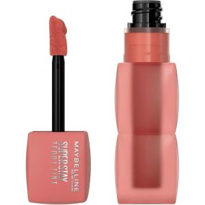 MAYBELLINE Super Stay Teddy Lip Tint, Long Lasting Matte Lipstick for Up To 12HR Wear, Endgame, 1 Count(SKINNY DIP)