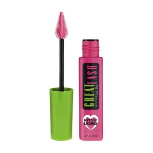 Maybelline Great Lash Lots Of Lashes Washable Mascara, Volumizing, Thickening and Curling Mascara, Very Black, 1 Count(VERY BLACK)