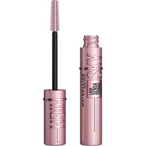 Maybelline Lash Sensational Sky High Washable Mascara, Volumizing, Lengthening, Defining, Curling, Multiplying, Buildable Mascara Make Up Formula, Blue Mist, 1 Count(TRUE BROWN)