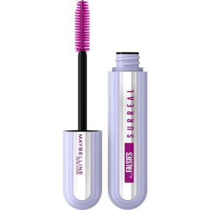 Maybelline The Falsies Surreal Extensions Washable Mascara, Volumizing, Lengthening Mascara Make Up, Blackest Black, 1 Count(BROWNISH BLACK)