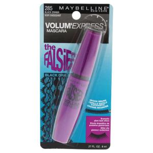 Maybelline Volum’ Express The Falsies Washable Fiber Mascara, Volumizing and Separating Make Up Formula, Brownish Black, 1 Count(Black Drama)