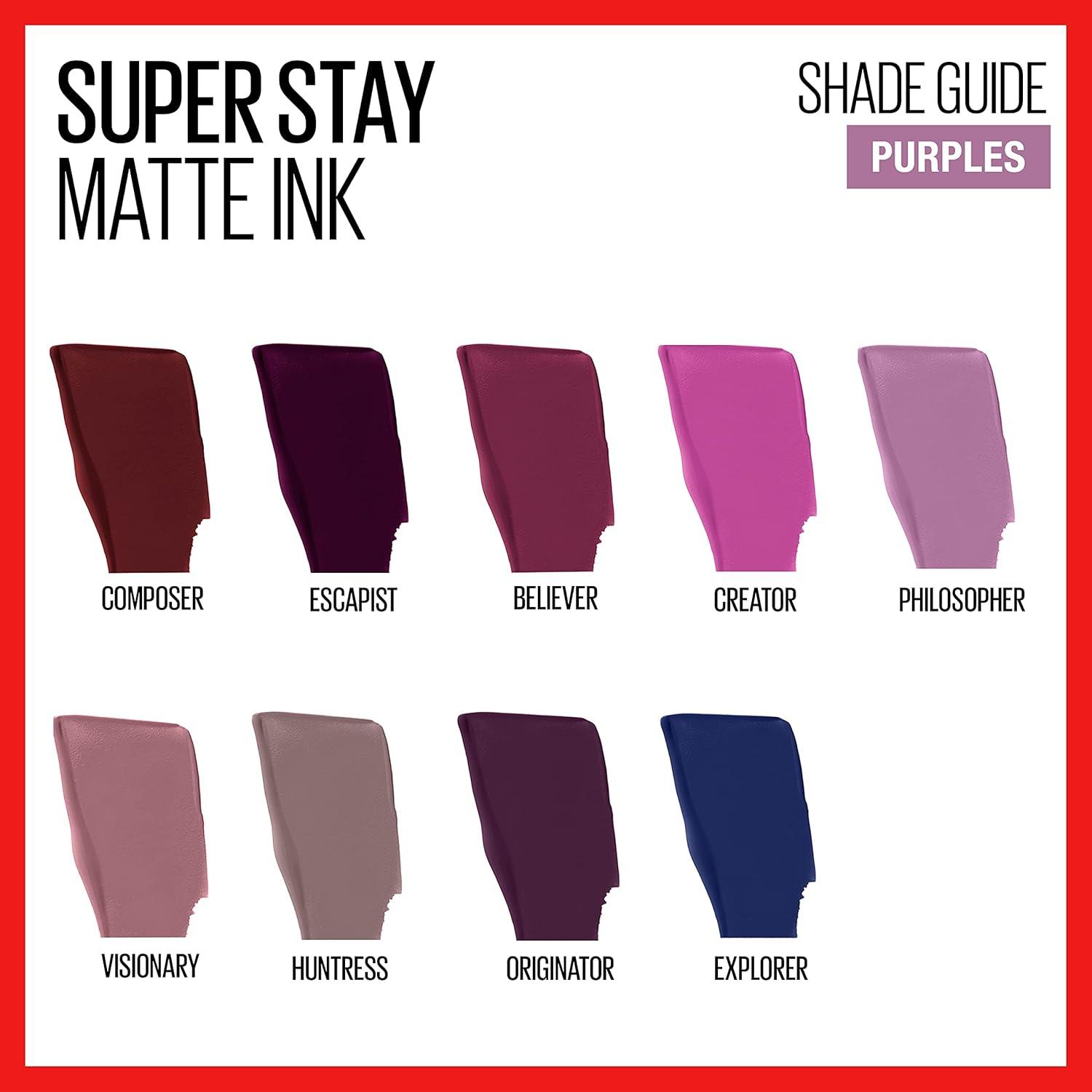 imageMAYBELLINE Super Stay Matte Ink Liquid Lipstick Makeup Long Lasting High Impact Color Up to 16H Wear Insider Midtone Yellow Brown105 EXPLORER