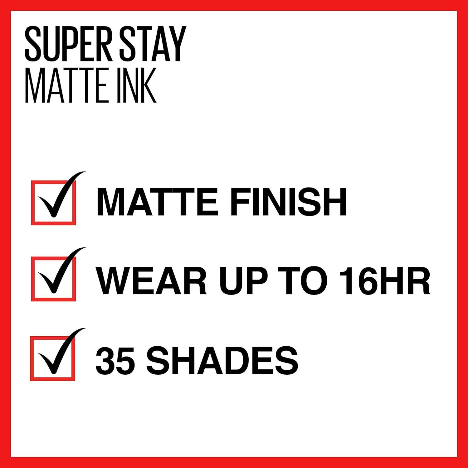 imageMAYBELLINE Super Stay Matte Ink Liquid Lipstick Makeup Long Lasting High Impact Color Up to 16H Wear Insider Midtone Yellow Brown105 EXPLORER