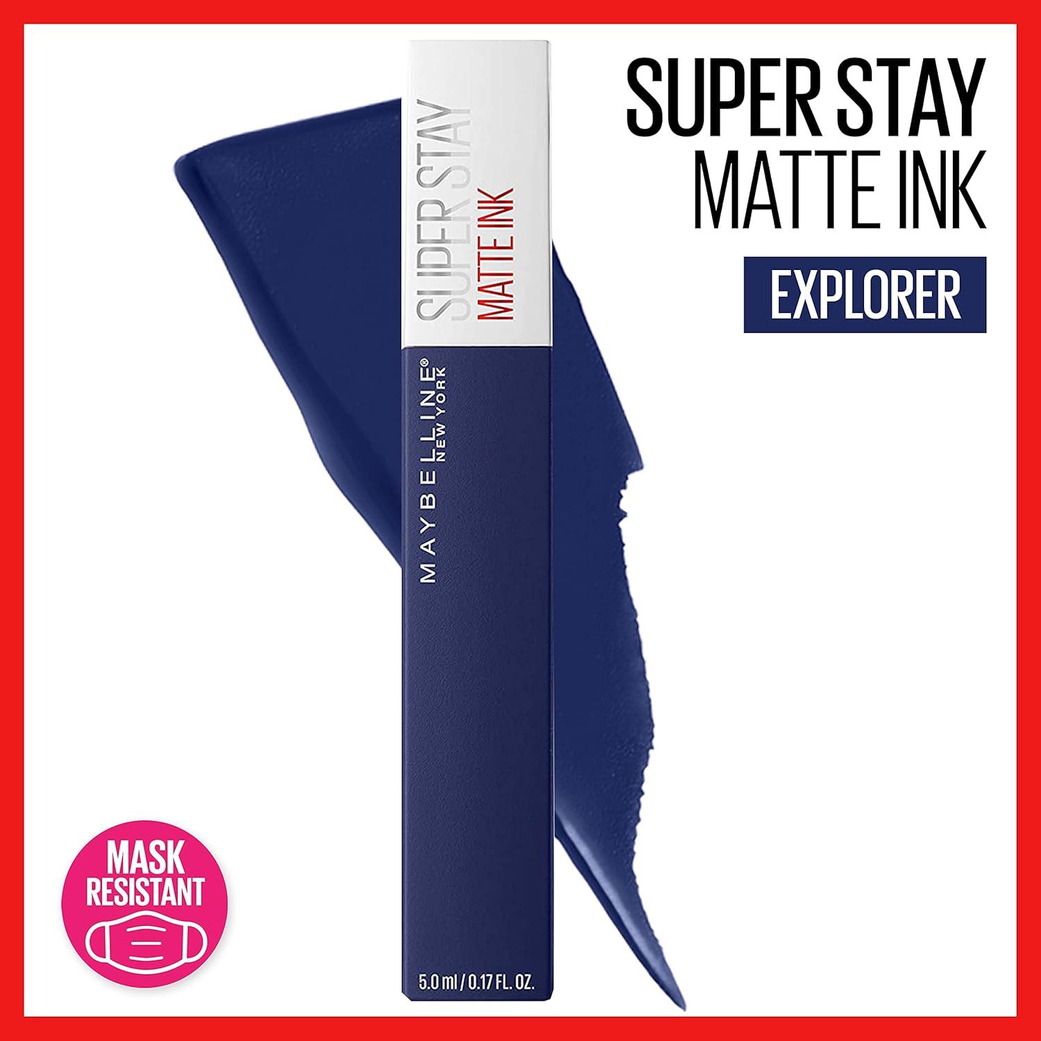 imageMAYBELLINE Super Stay Matte Ink Liquid Lipstick Makeup Long Lasting High Impact Color Up to 16H Wear Insider Midtone Yellow Brown105 EXPLORER