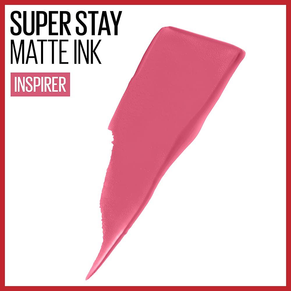 imageMAYBELLINE Super Stay Matte Ink Liquid Lipstick Makeup Long Lasting High Impact Color Up to 16H Wear Insider Midtone Yellow Brown125 INSPIRER