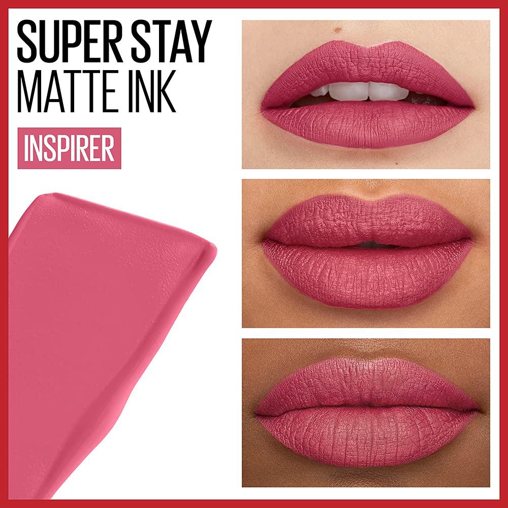 imageMAYBELLINE Super Stay Matte Ink Liquid Lipstick Makeup Long Lasting High Impact Color Up to 16H Wear Insider Midtone Yellow Brown125 INSPIRER