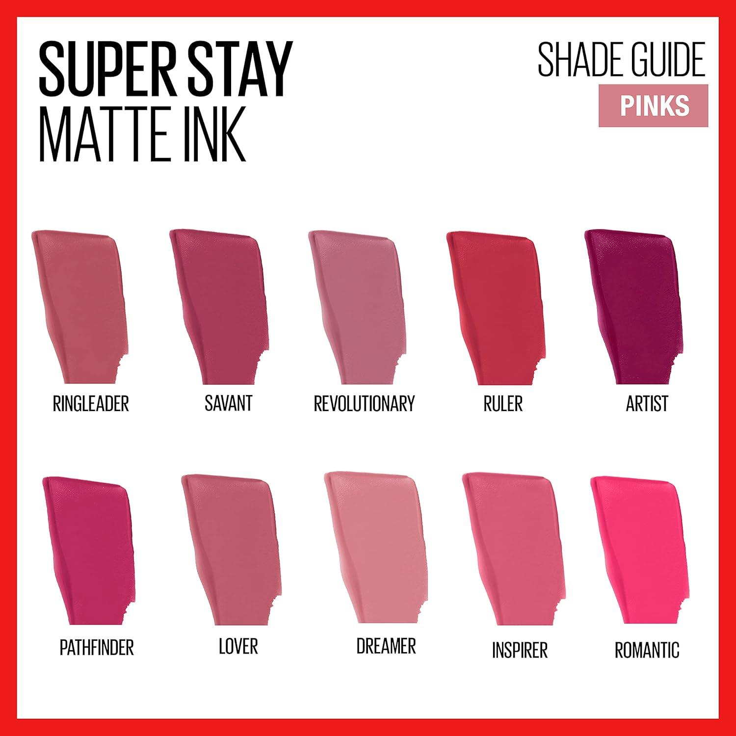 imageMAYBELLINE Super Stay Matte Ink Liquid Lipstick Makeup Long Lasting High Impact Color Up to 16H Wear Insider Midtone Yellow Brown125 INSPIRER