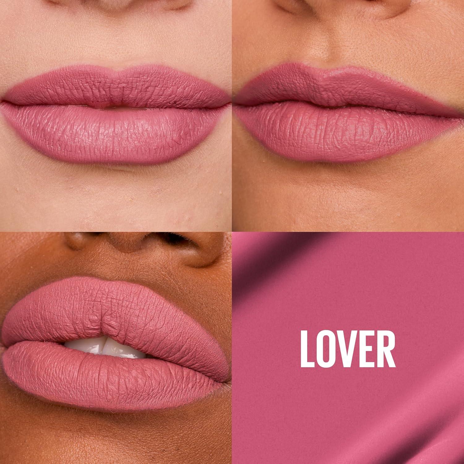 imageMAYBELLINE Super Stay Matte Ink Liquid Lipstick Makeup Long Lasting High Impact Color Up to 16H Wear Insider Midtone Yellow Brown15 LOVER