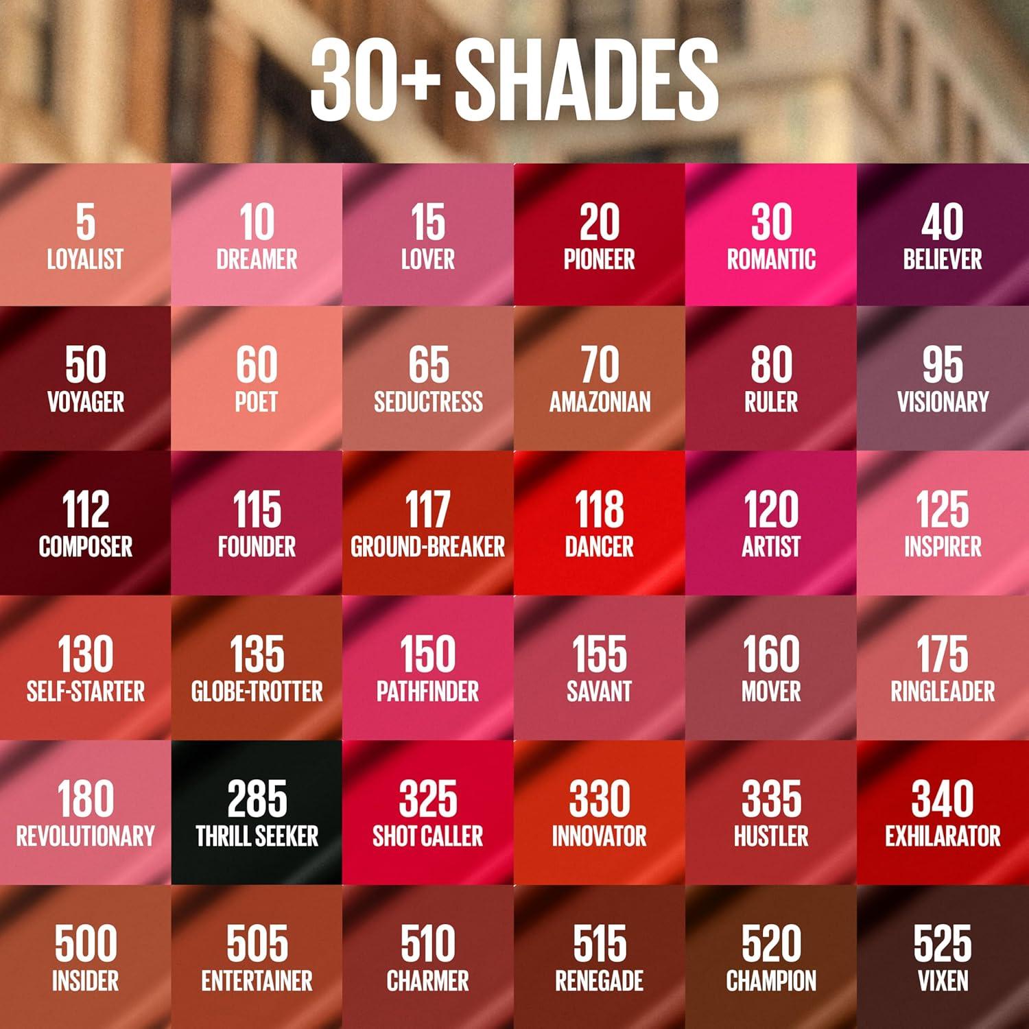imageMAYBELLINE Super Stay Matte Ink Liquid Lipstick Makeup Long Lasting High Impact Color Up to 16H Wear Insider Midtone Yellow Brown155 SAVANT