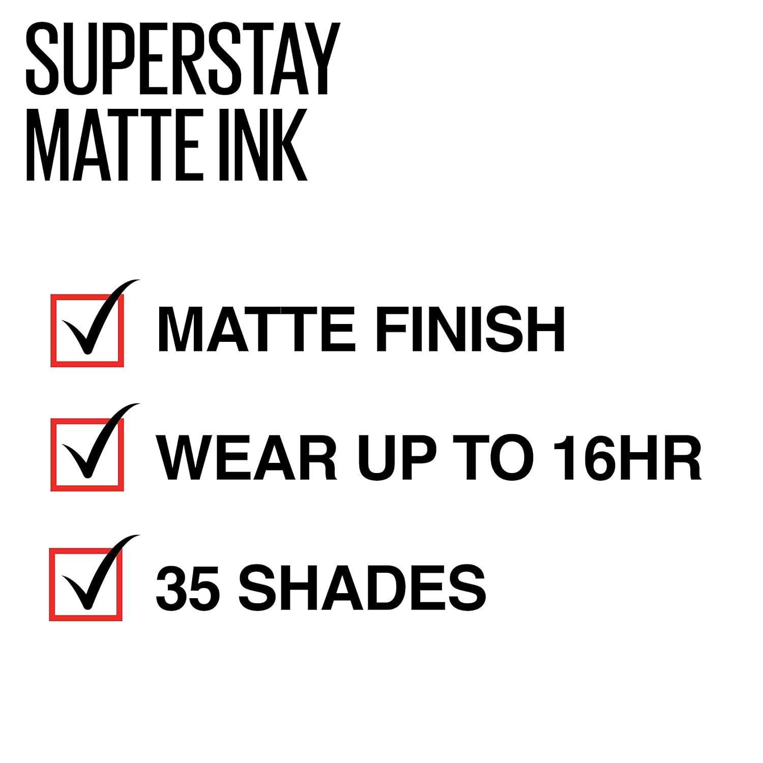 imageMAYBELLINE Super Stay Matte Ink Liquid Lipstick Makeup Long Lasting High Impact Color Up to 16H Wear Insider Midtone Yellow Brown30 ROMANTIC