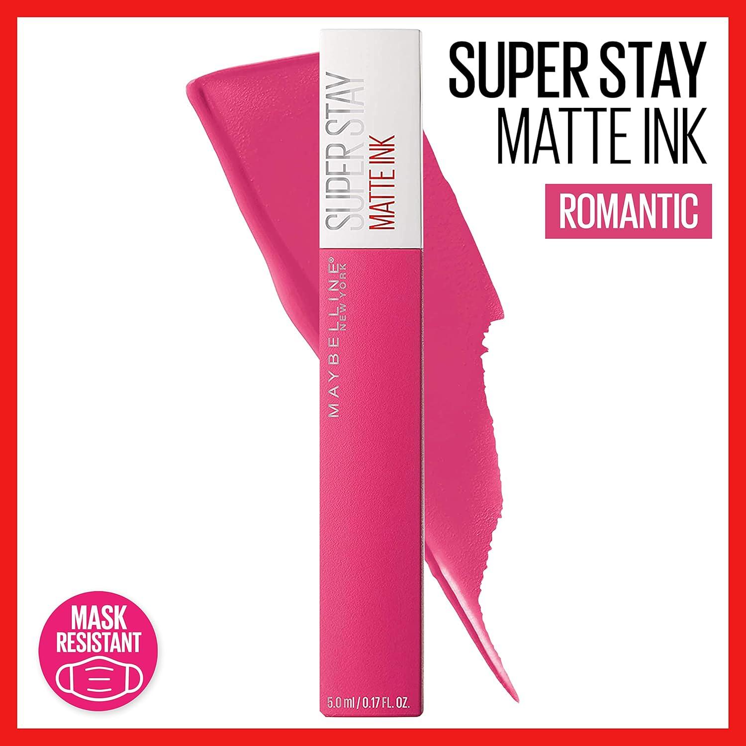 imageMAYBELLINE Super Stay Matte Ink Liquid Lipstick Makeup Long Lasting High Impact Color Up to 16H Wear Insider Midtone Yellow Brown30 ROMANTIC