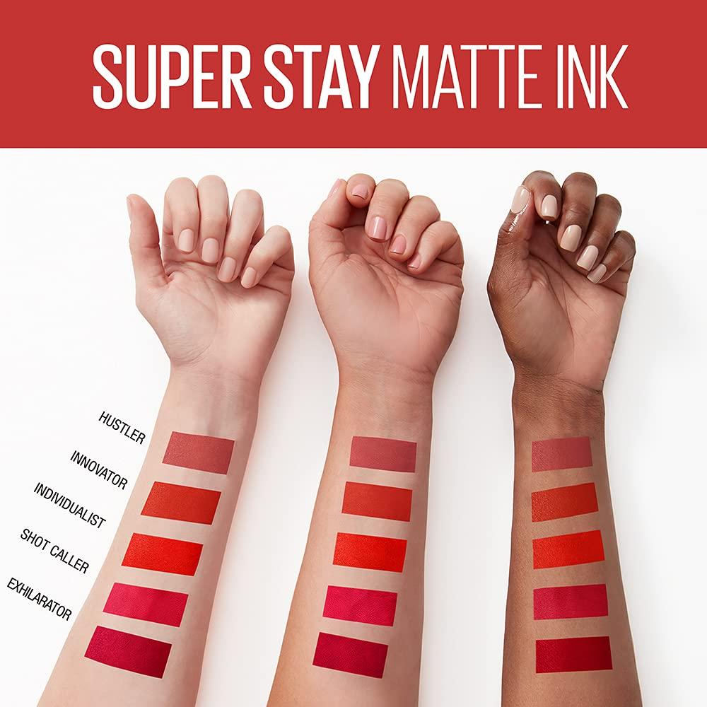 imageMAYBELLINE Super Stay Matte Ink Liquid Lipstick Makeup Long Lasting High Impact Color Up to 16H Wear Insider Midtone Yellow Brown325 SHOT CALLER