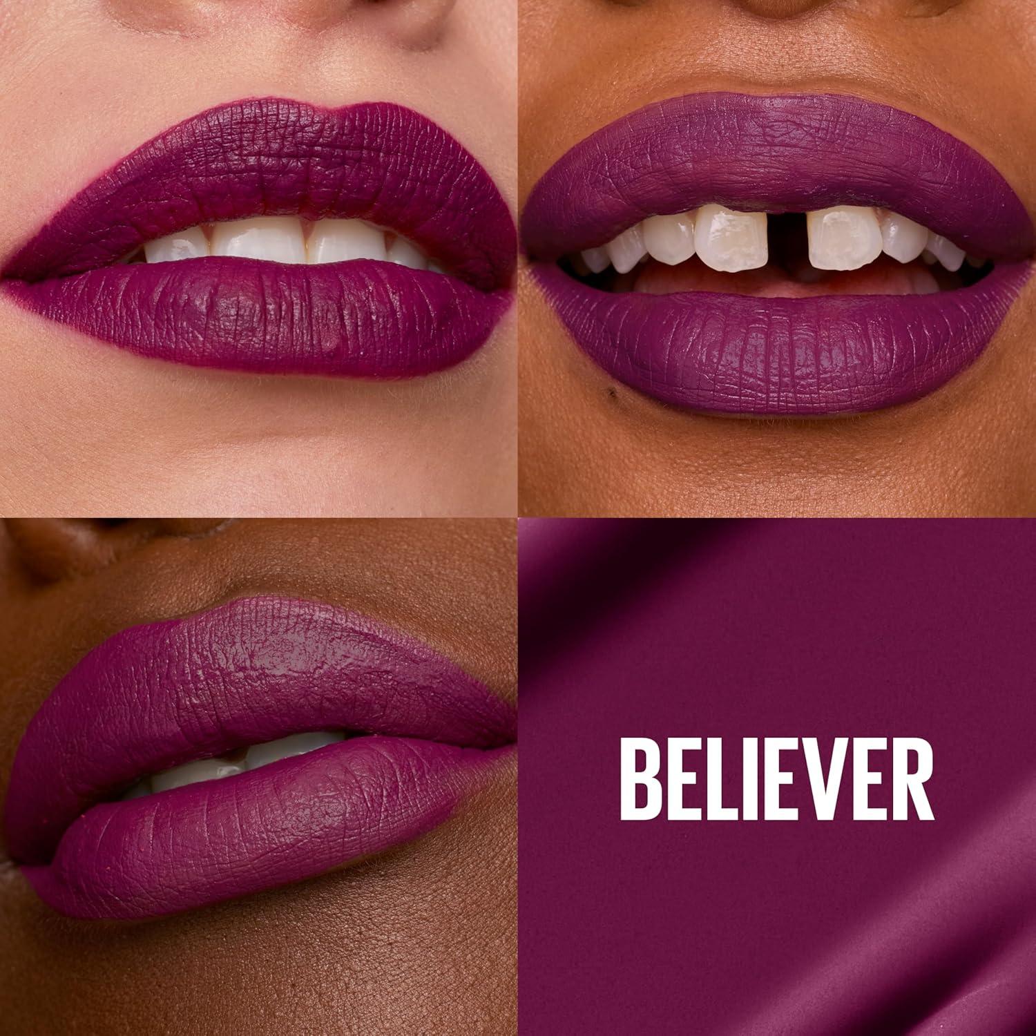 imageMAYBELLINE Super Stay Matte Ink Liquid Lipstick Makeup Long Lasting High Impact Color Up to 16H Wear Insider Midtone Yellow Brown40 BELIEVER